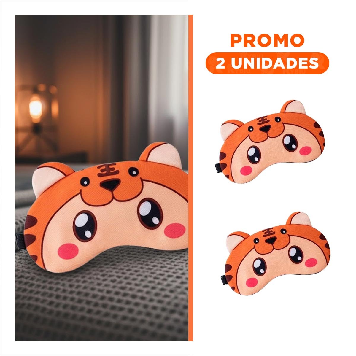 Pack2 Venda Con Gel Naranja Termica para Relajacion en Hogar