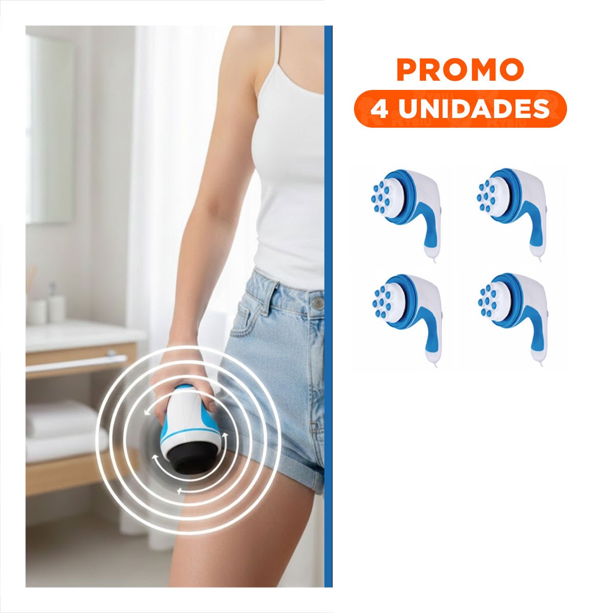 Pack4 Sistema Corporal Relax Tone Blanco con Tecnologia Portatil Y+Regalo Sticker