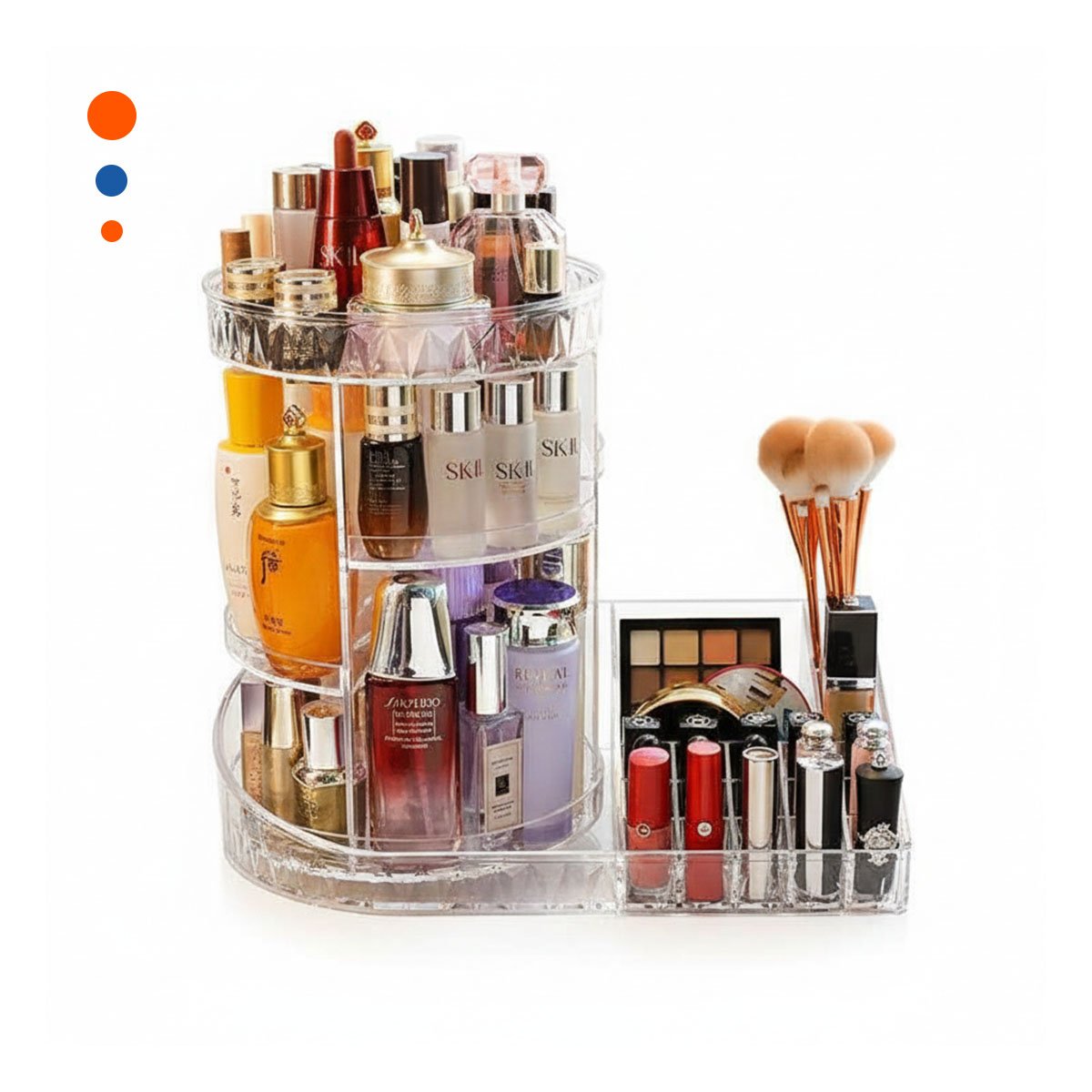 Clasificador de Cosmeticos Giratorio 360 Grados Base Cuadrada Y+Papel Regalo