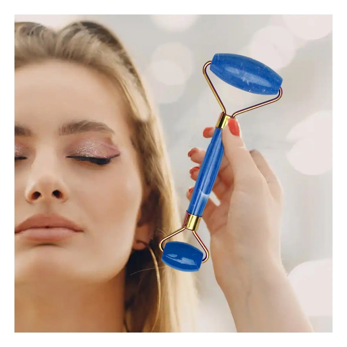 Coleccion de Limpieza Facial 3 Piezas Plastico Azul Y+Ligas Regalo