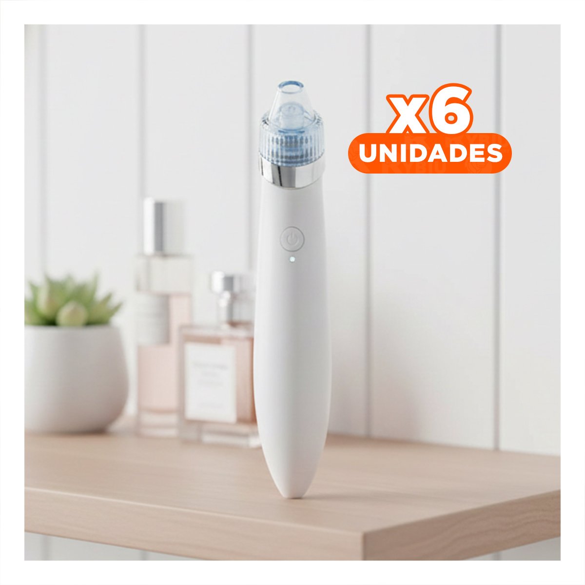 Pack6 Removedor Electrico Rosado para Limpieza Profunda del Rostro Y+Regalo Sticker