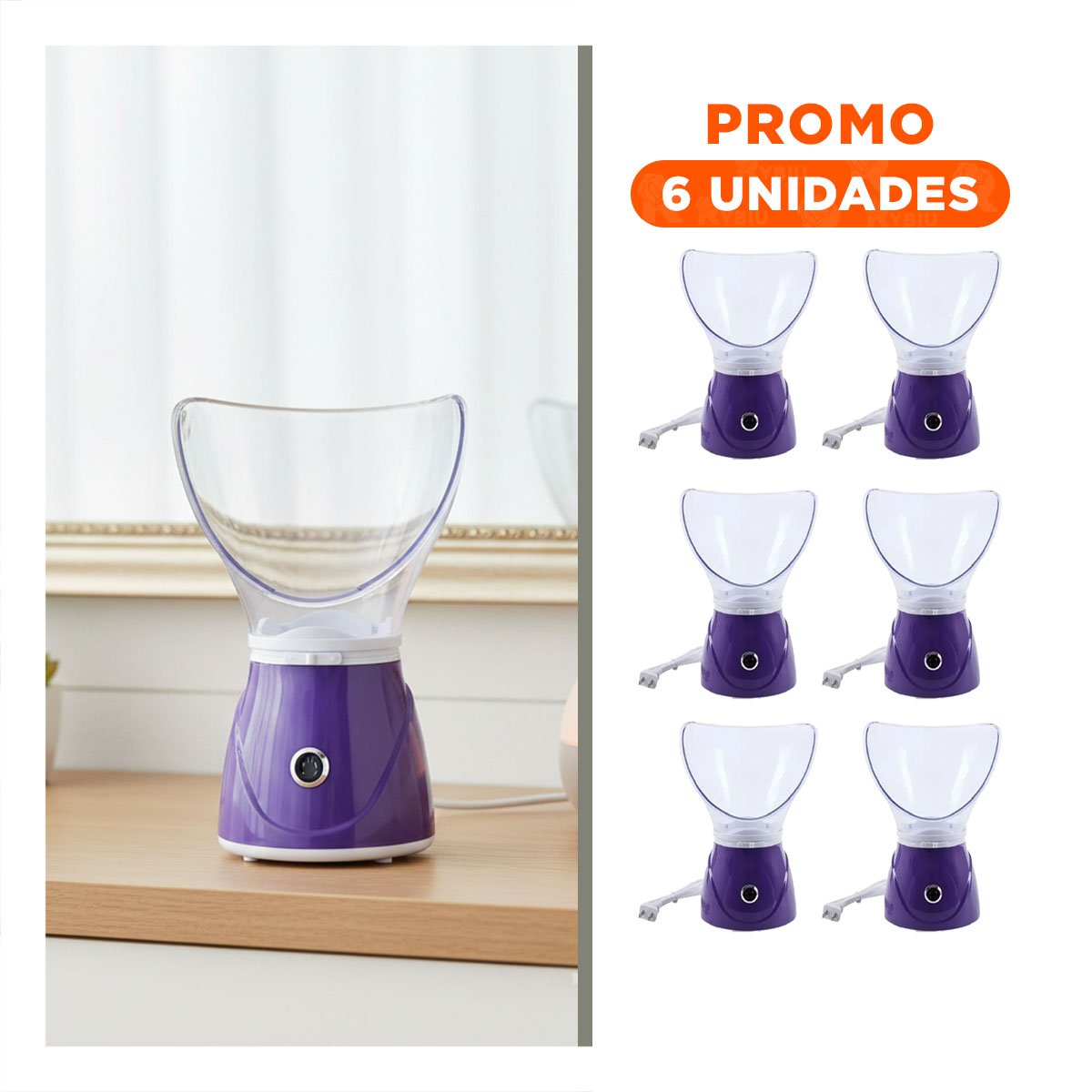 Pack6 Equipo Profesional Osenjie Violeta para Limpieza y Belleza Diaria