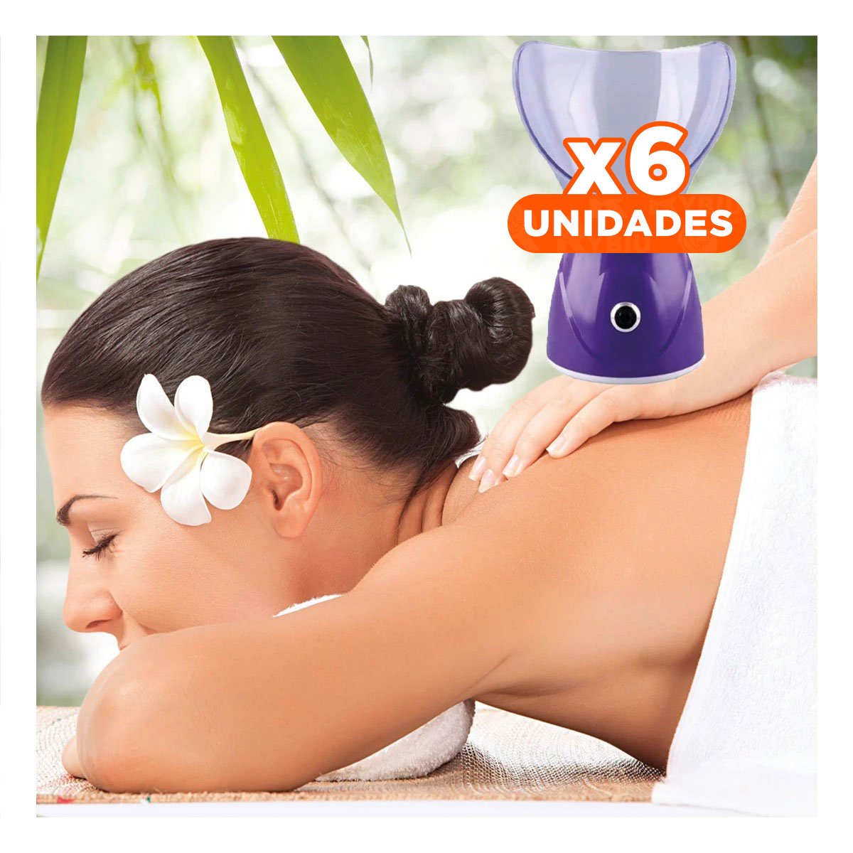 Pack6 Humidificador Moderno Osenjie Violeta para Limpieza e Hidratacion Facial Y+Regalo Sticker