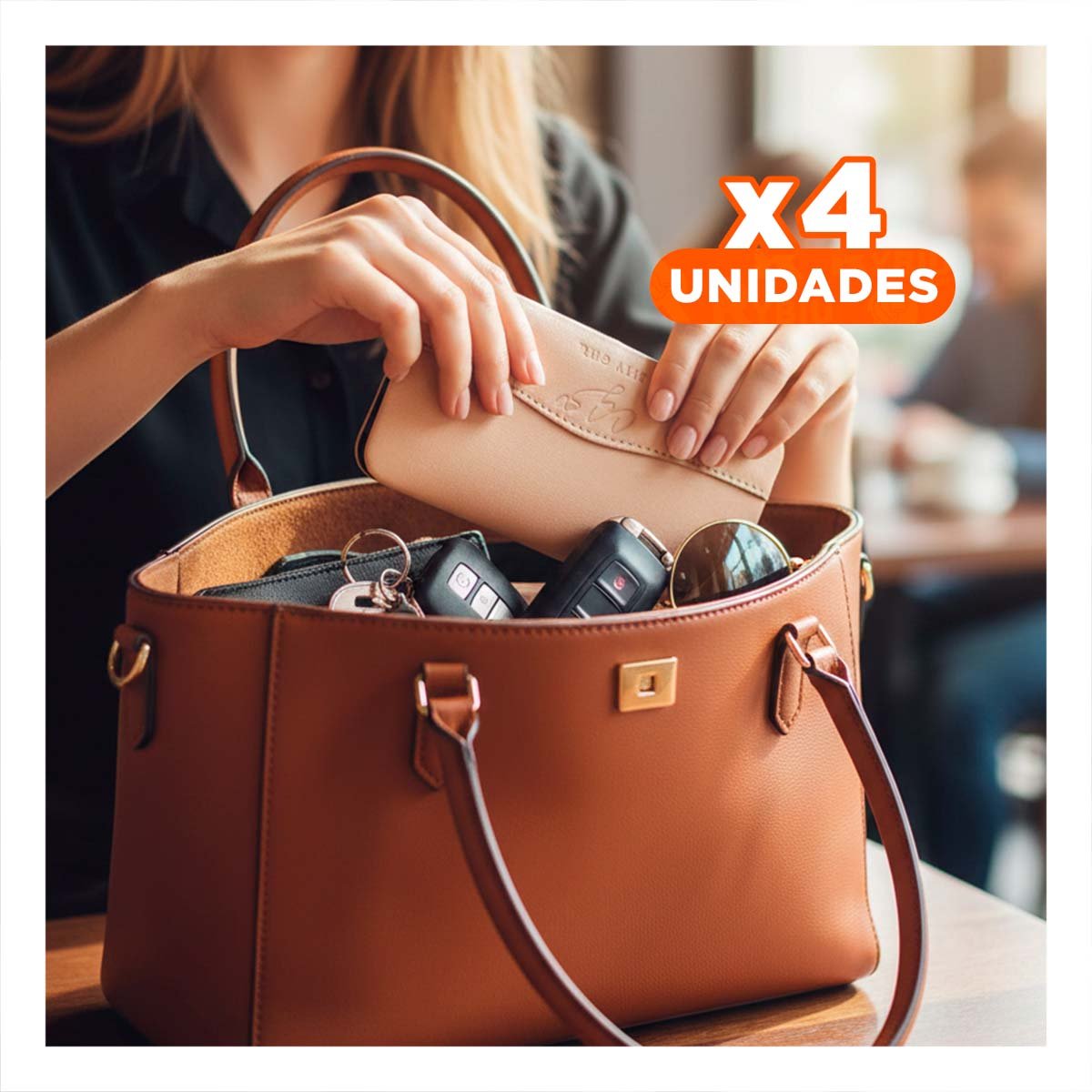 Pack4 Maleta Profesional de Herramientas para Uñas 12 Piezas Color Melon