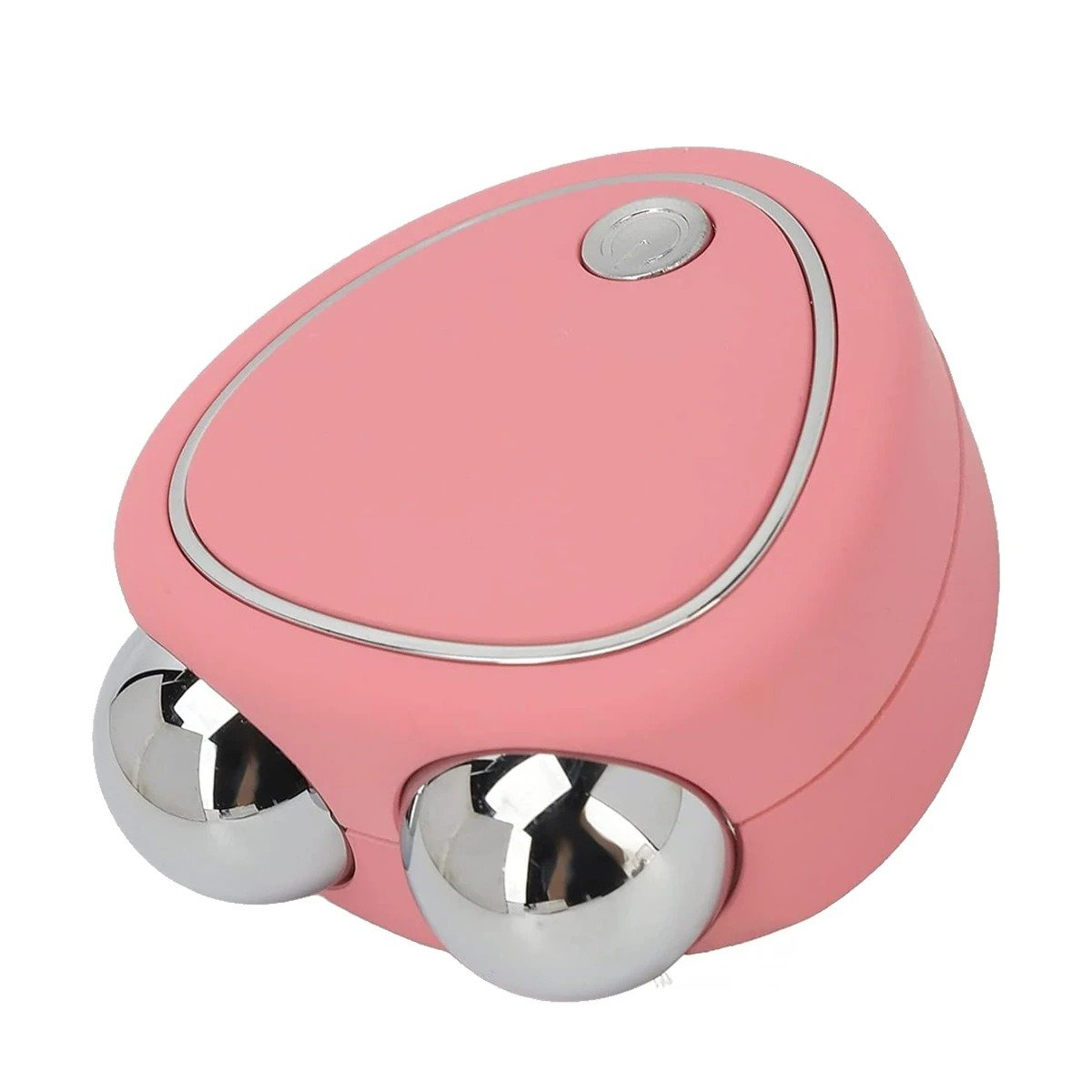 Accesorio Facial Triangulo de Doble Rodillo Rosado para Estimular la Circulacion Y+Papel Regalo