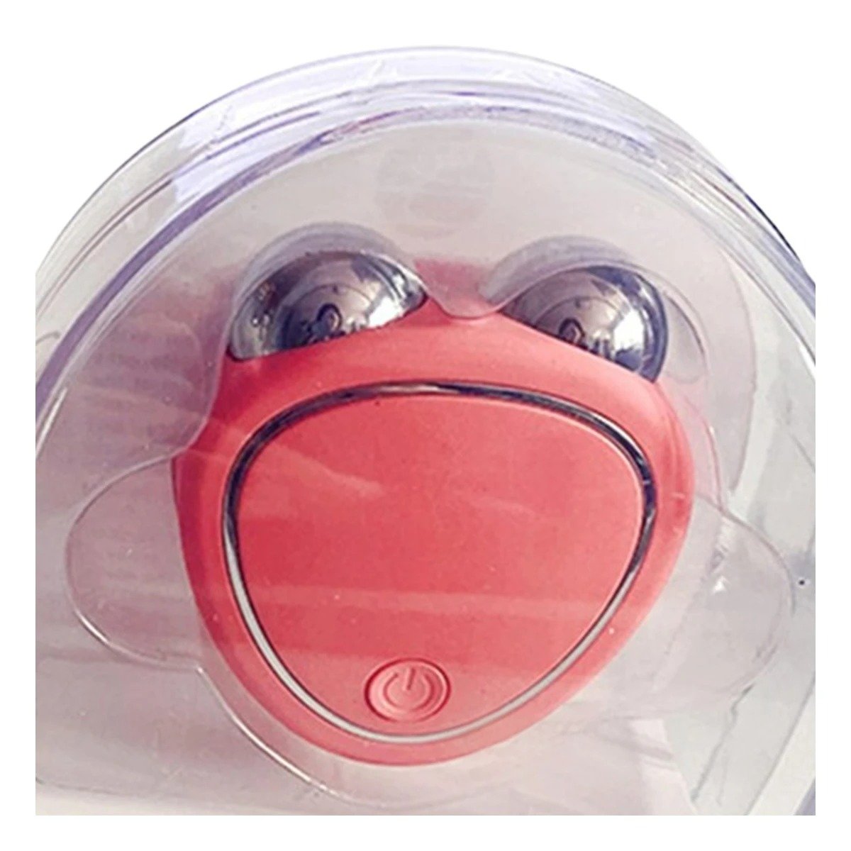 Herramienta Compacta Triangulo de Doble Rodillo Rosado para Masaje Diario