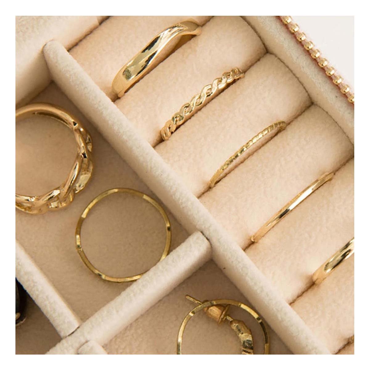 Joyero de Viaje Terciopelo Vino para Mujer Y+Ligas Regalo