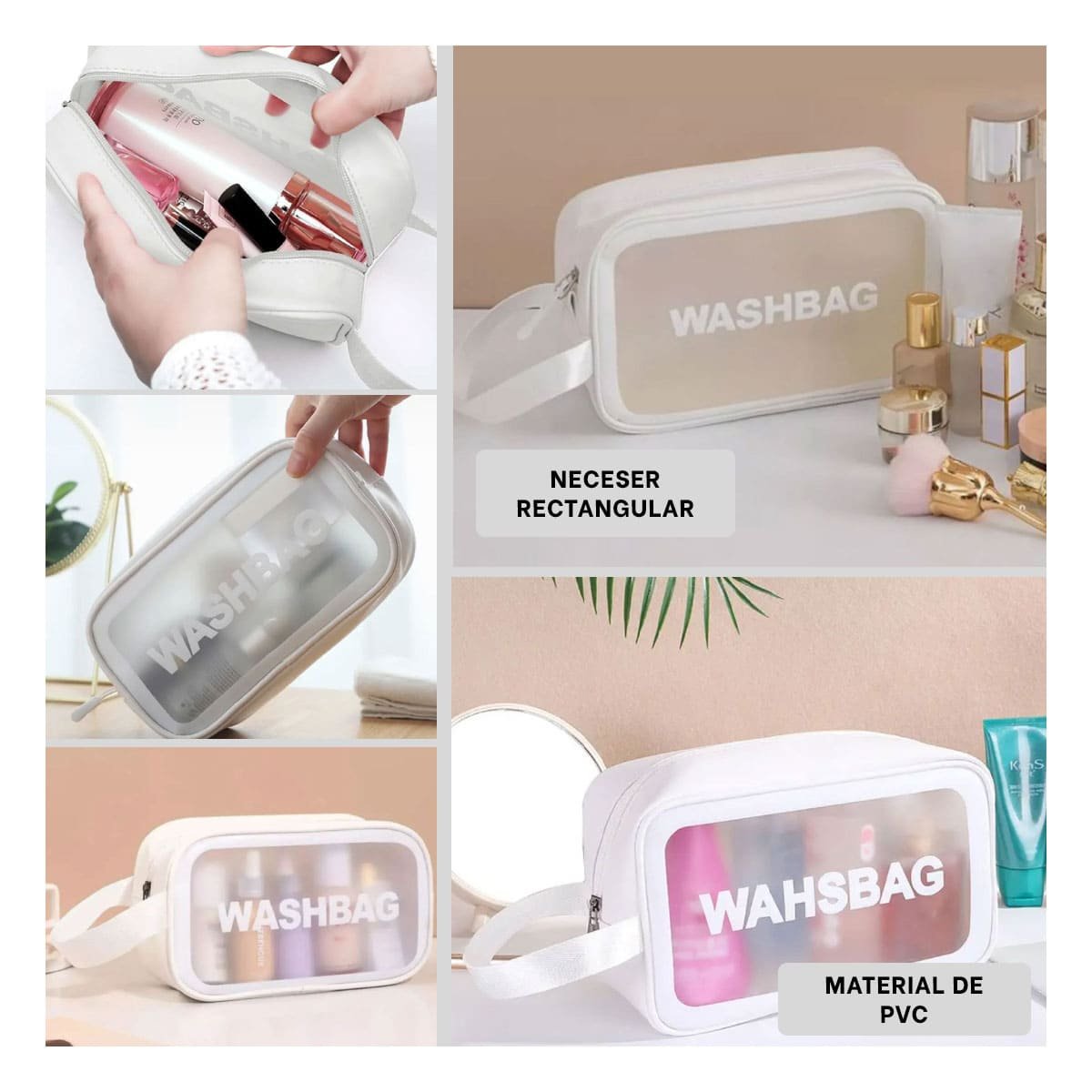 Organizador para Viaje 22x13x7cm de Color Blanco Y+Post It