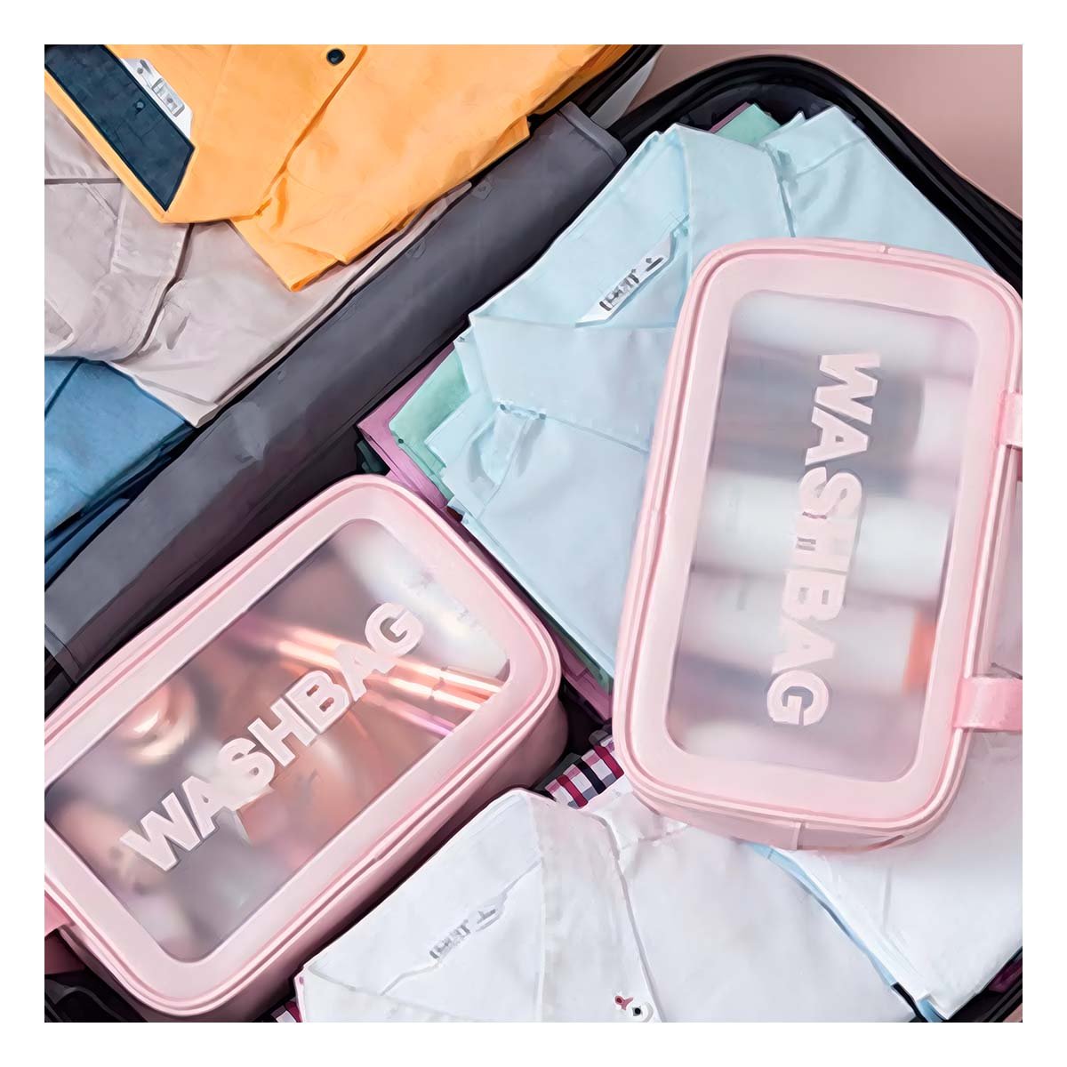 Estuche Compacto 22x13x7cm de Color Rosado Rectangular