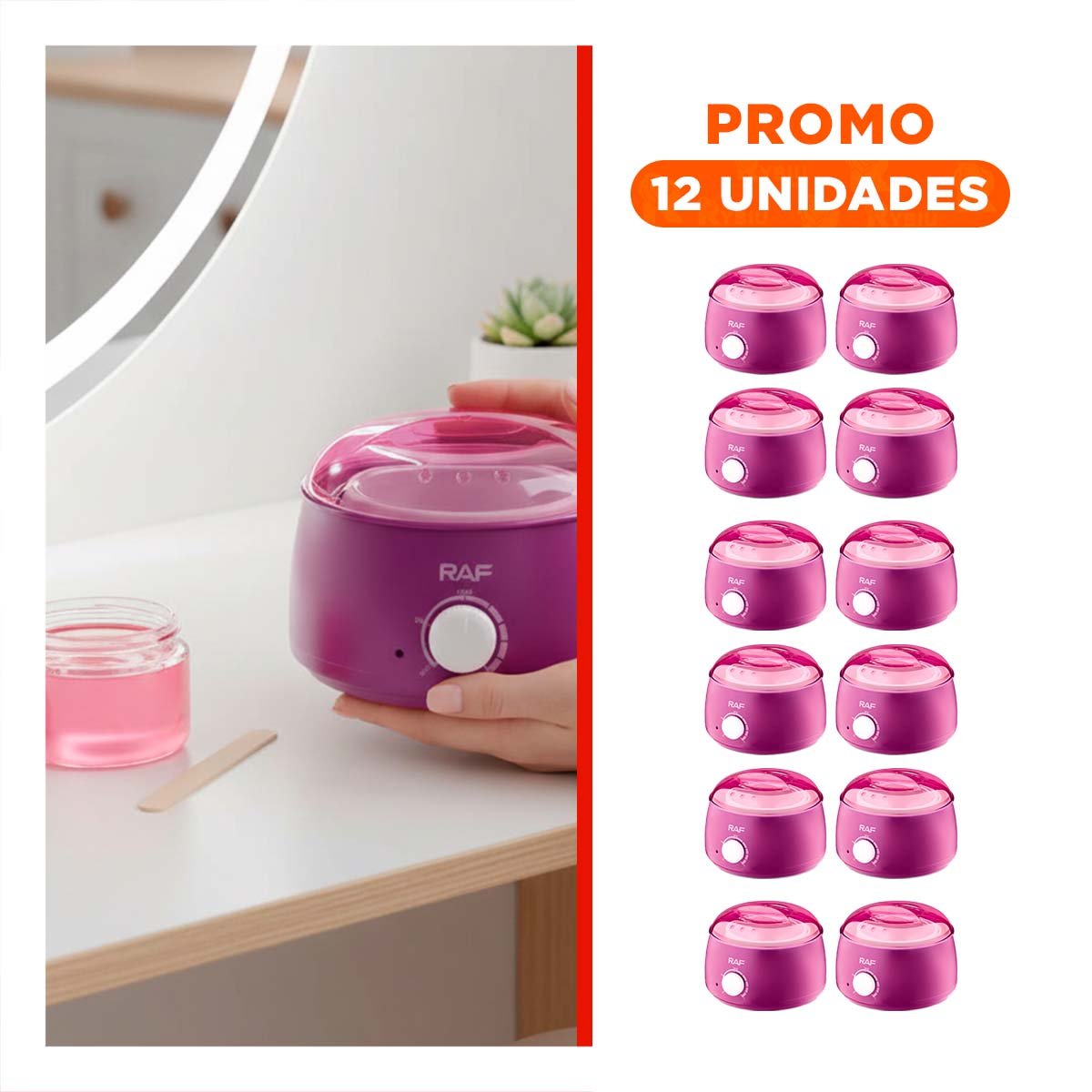 Pack12 Equipo Duradero para Cera Morado Electrico Y+Regalo Sticker