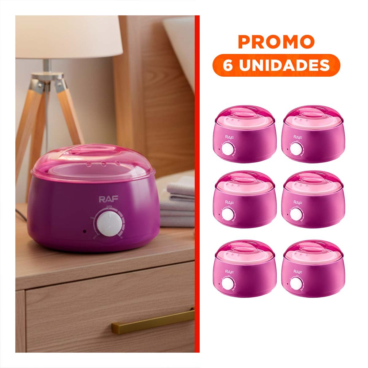 Pack6 Equipo Practico para Cera Morado Electrico