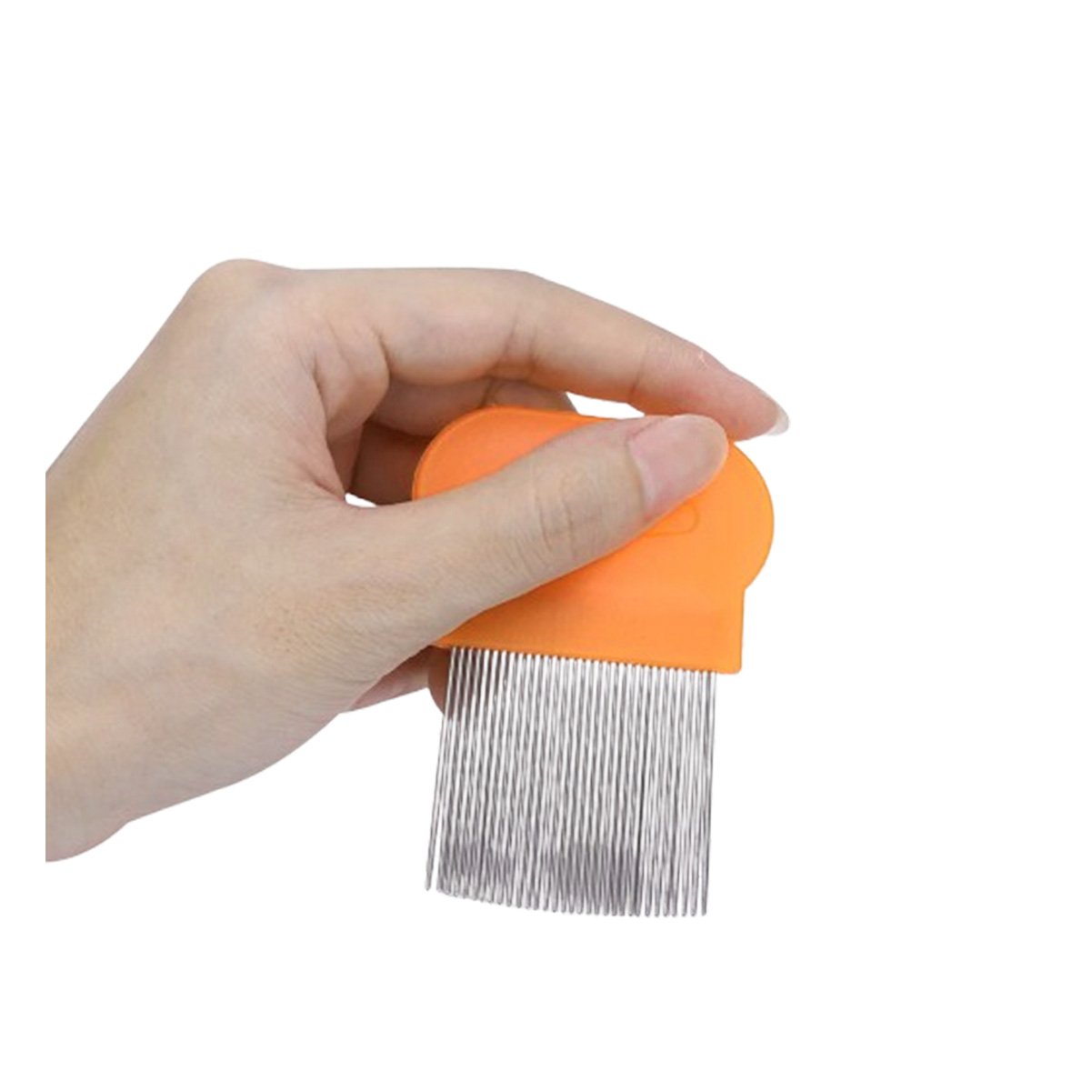 Aplicador Manual Naranja para Piojos y Liendres Seguro en Casa Diario Y+Papel Regalo