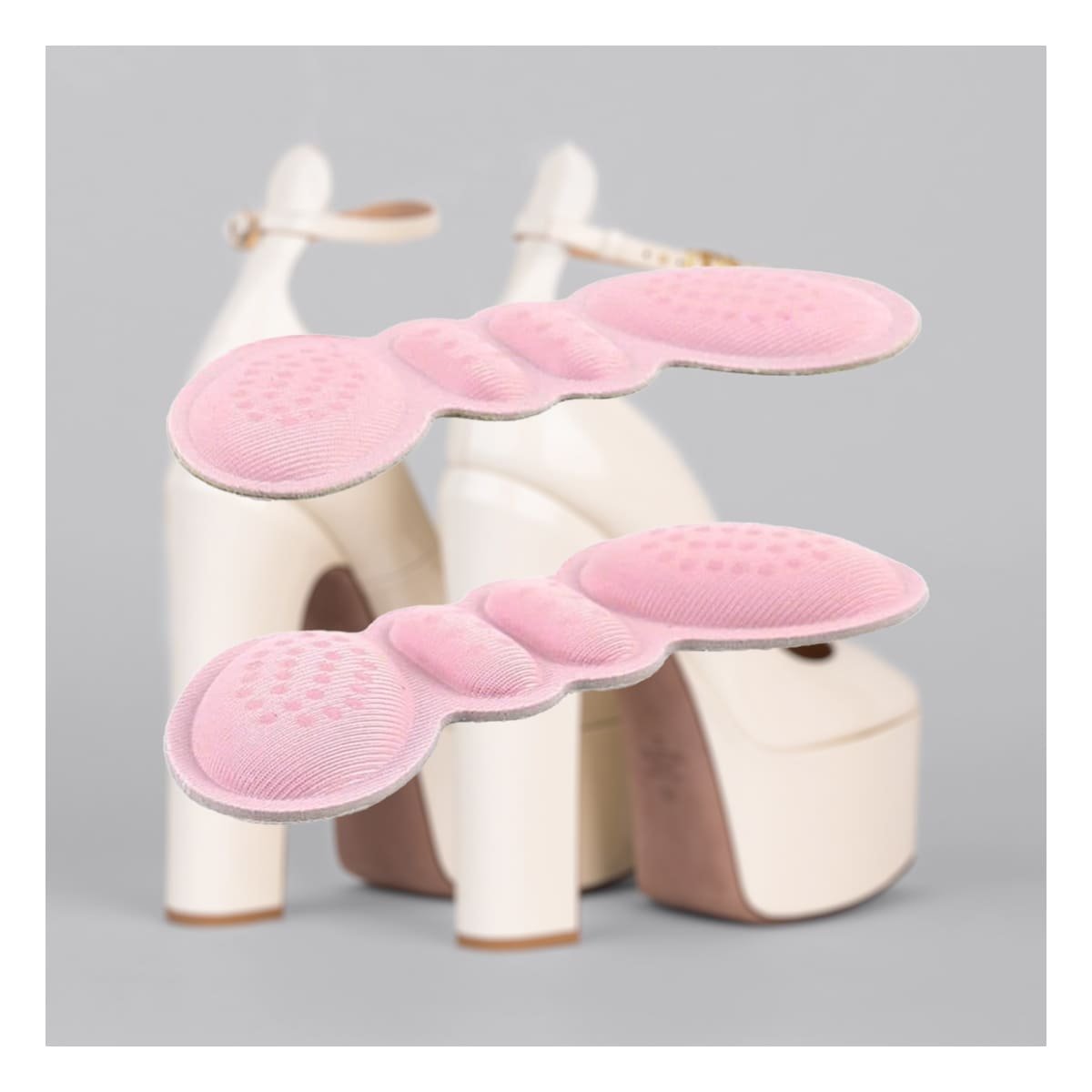 Cobertor de Talon Rosado Adhesivo Facil de Usar y Mantener durante Cada Paso Y+Ligas Regalo