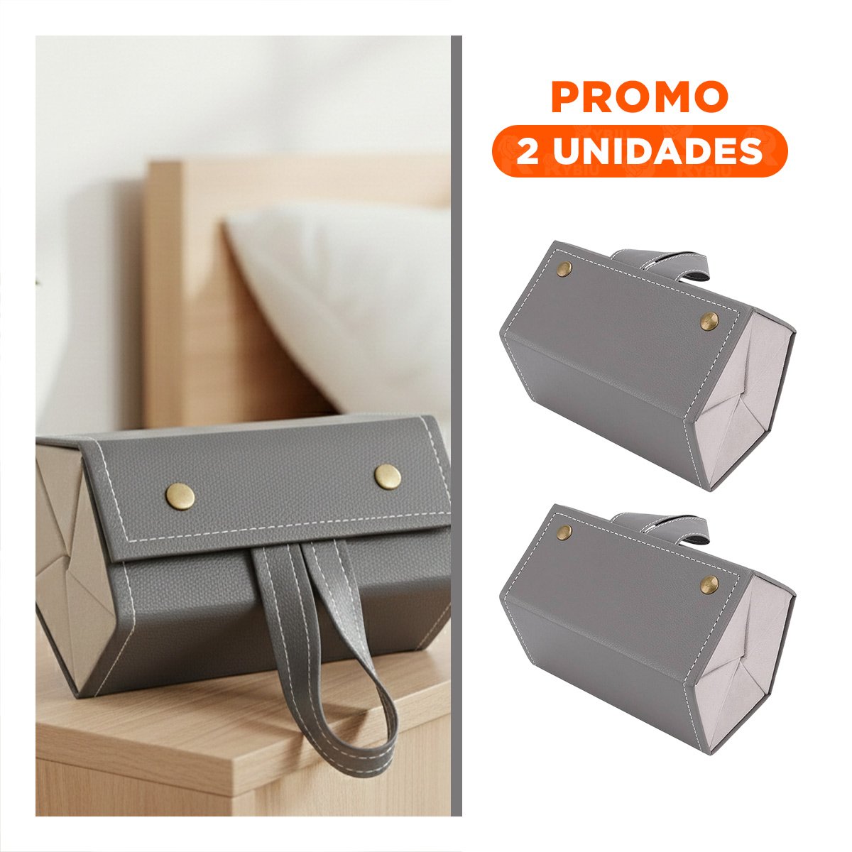 Pack2 Gabinete de Lentes Pentagono Plomo para Hogar Moderno