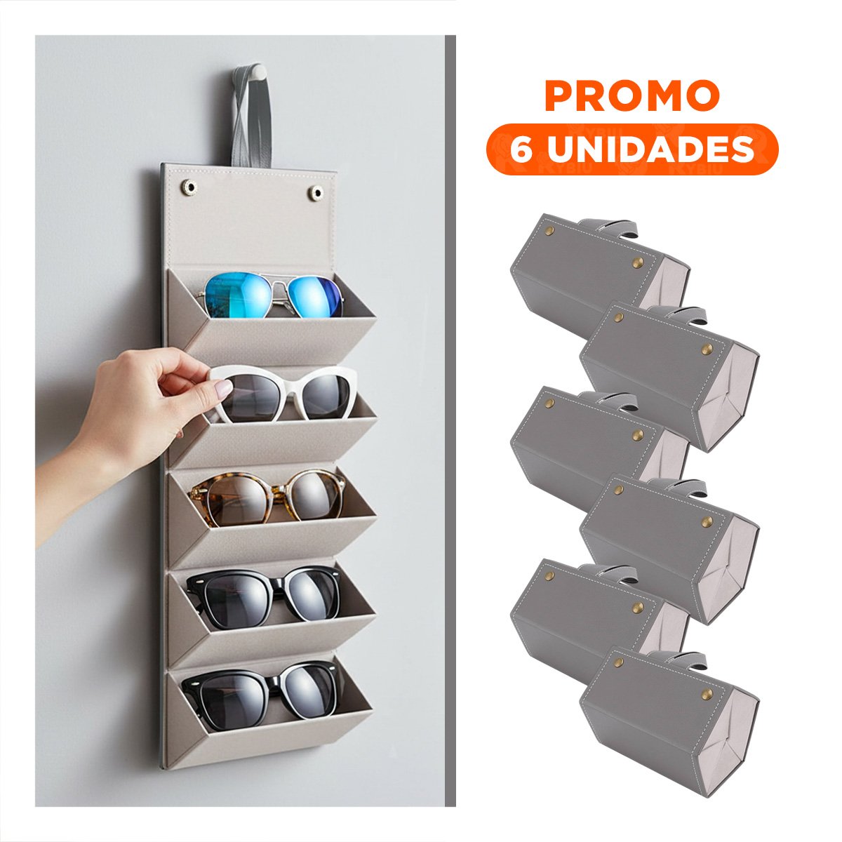 Pack6 Luna Ovalada Doble para Mesa 17,5x13,5cm Transparente Hogar