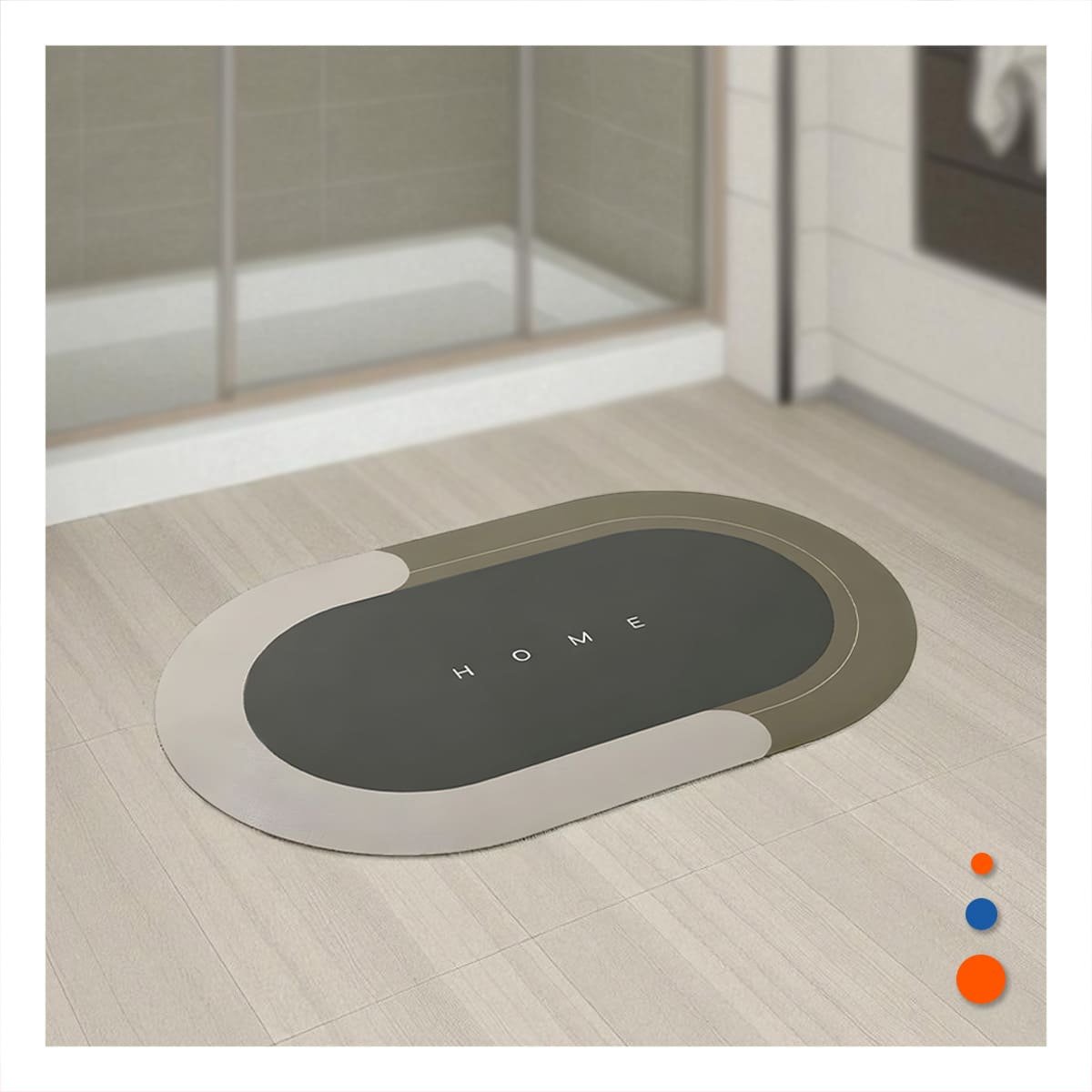 Alfombra Comoda Home Marron Formato Ovalado Perfecto para Decorar Espacios Y+Ligas Regalo