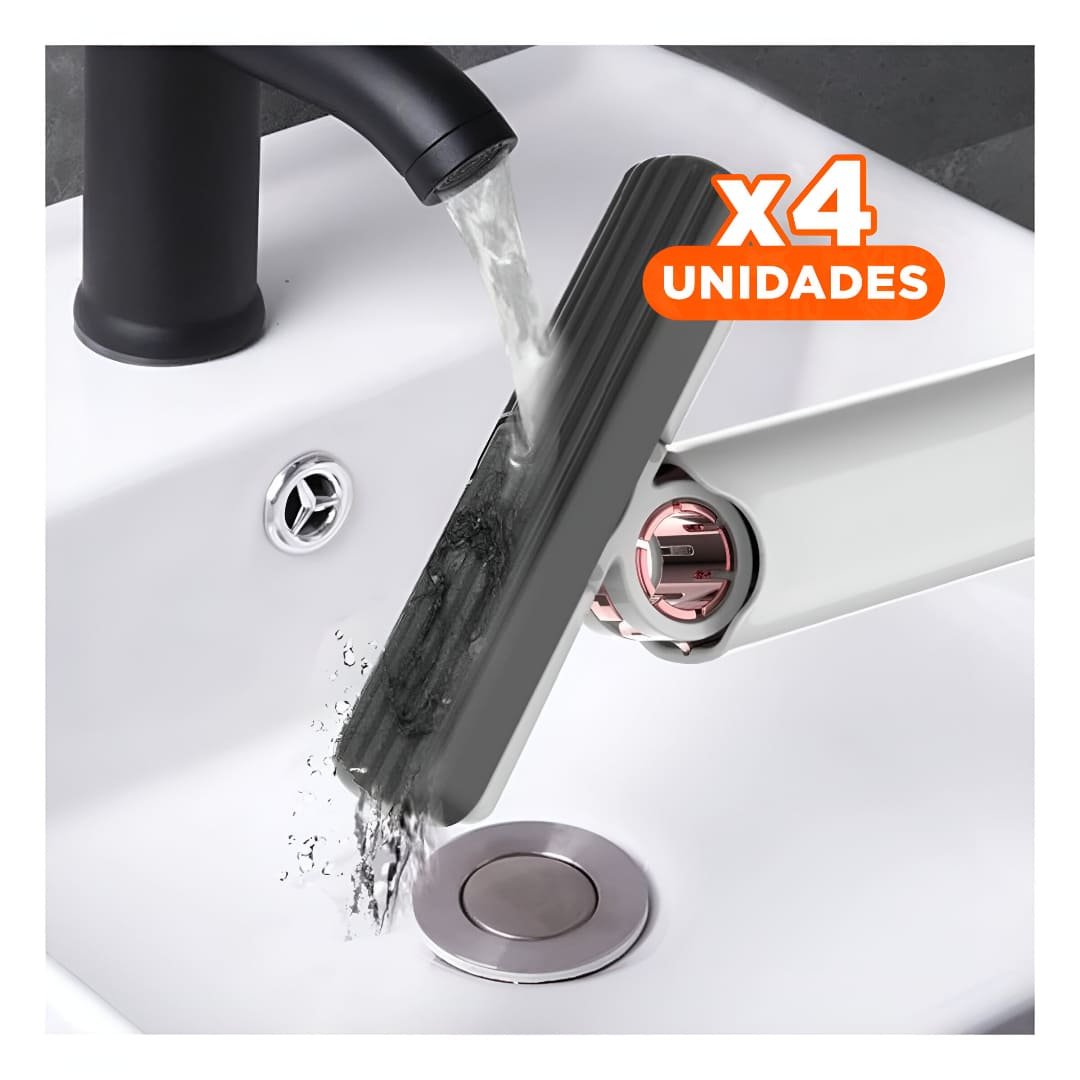 Pack4 Accesorio Portatil con 3 Cabezales de Algodon Limpieza Eficiente Blanco