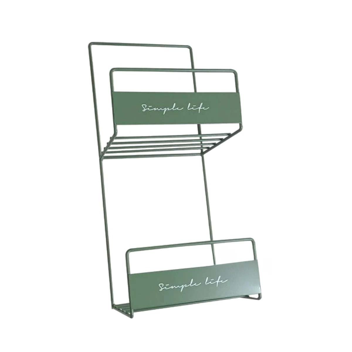 Soporte para Bolsos Verde de 2 Niveles 45x17x19cm Estructura Firme Pro Y+Papel Regalo