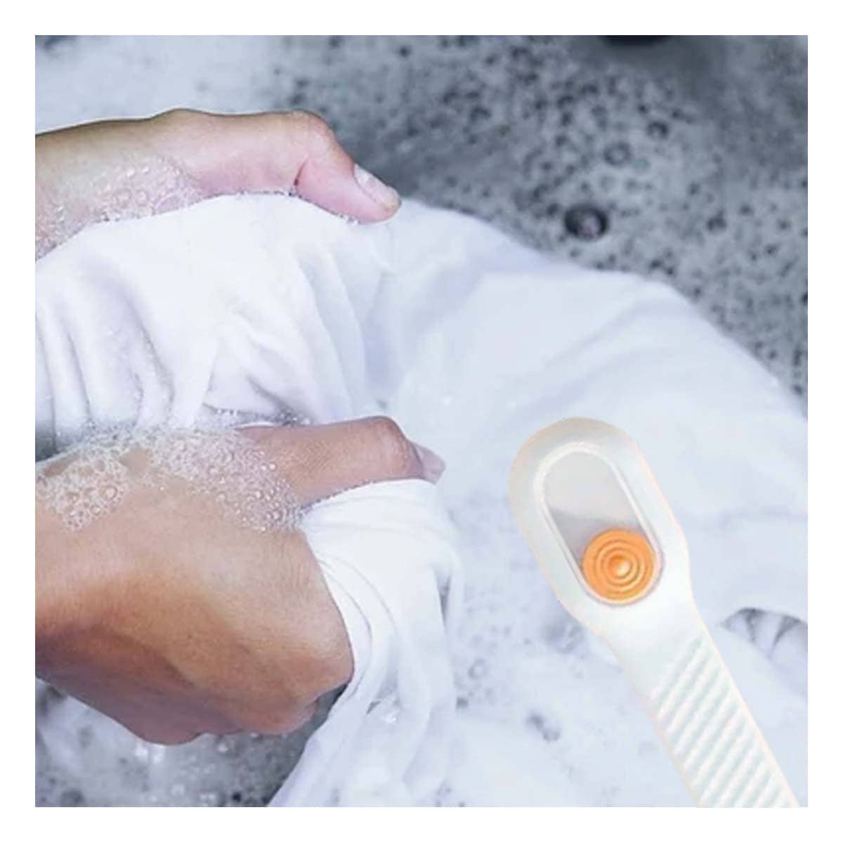 Escobilla con Dispensador Multifuncional Resistente para Limpieza General Blanco Y+Ligas Regalo