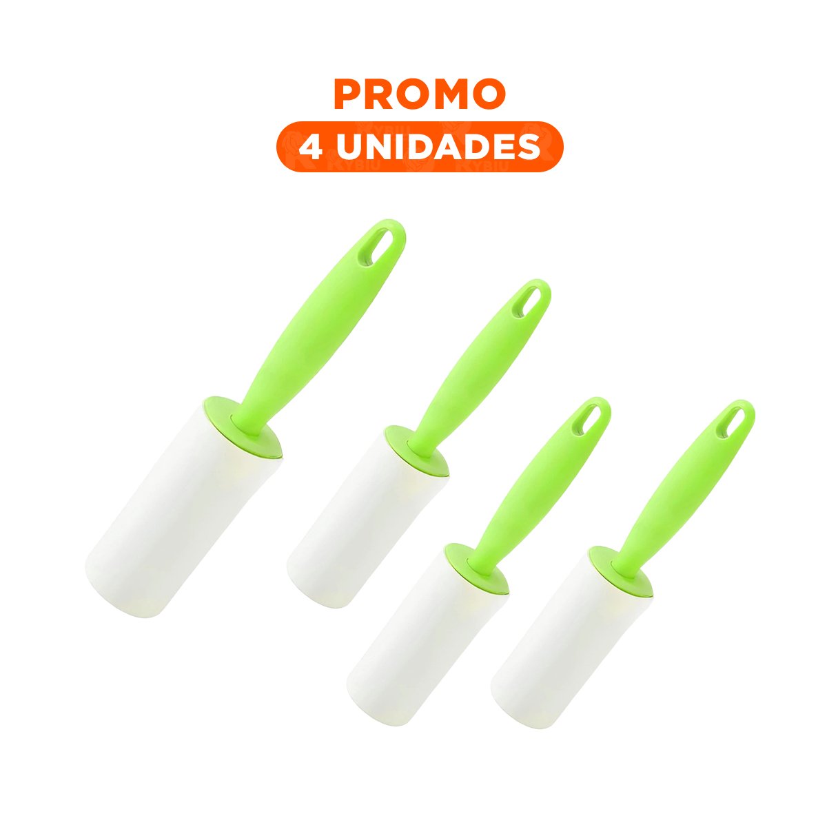 Pack4 Sistema Quita Pelusa en Rodillo Manual para Prendas Verde Plus Nuevo Y+Regalo Sticker