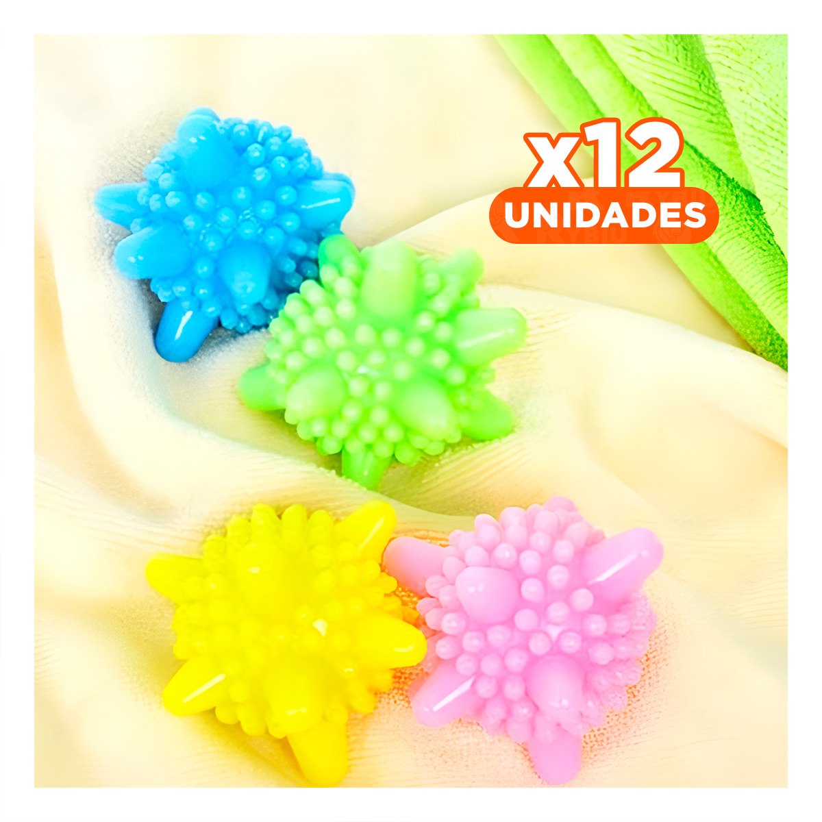 Pack12 Dispositivo Quitapelusa Deserredante de Ropa Multicolor Uso Casa