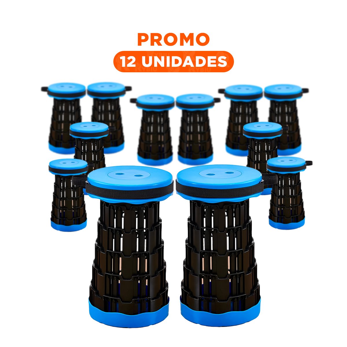 Pack12 Butaca Comoda Plegable Portatil con Sistema Seguro Casa Y+Regalo Sticker