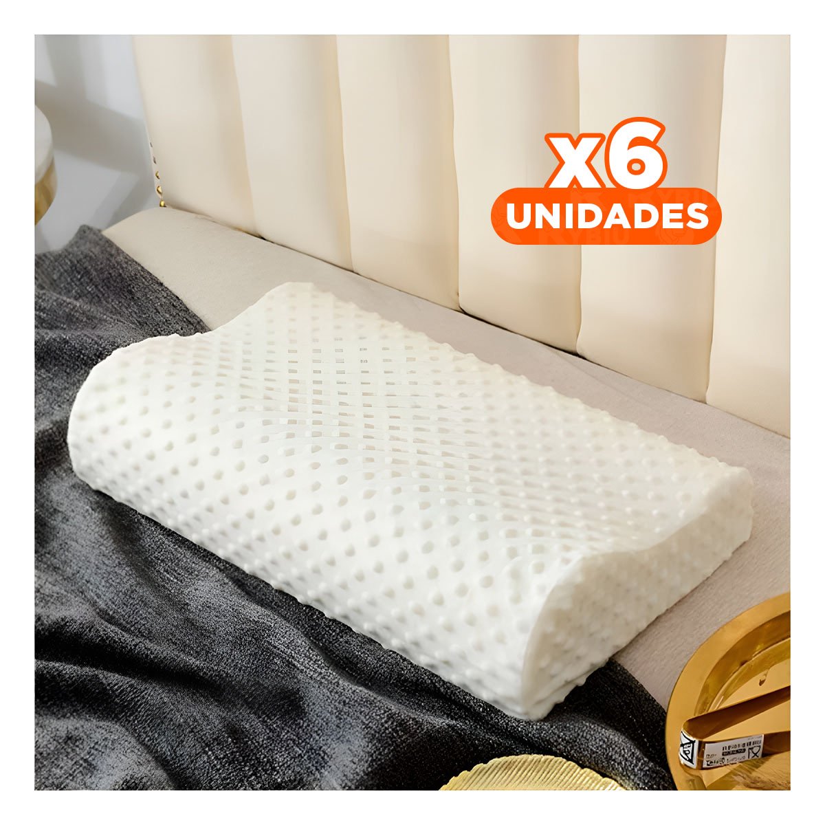 Pack6 Relax Nocturno Cervical Ortopedico para Descanso en Hogar Y+Regalo Sticker