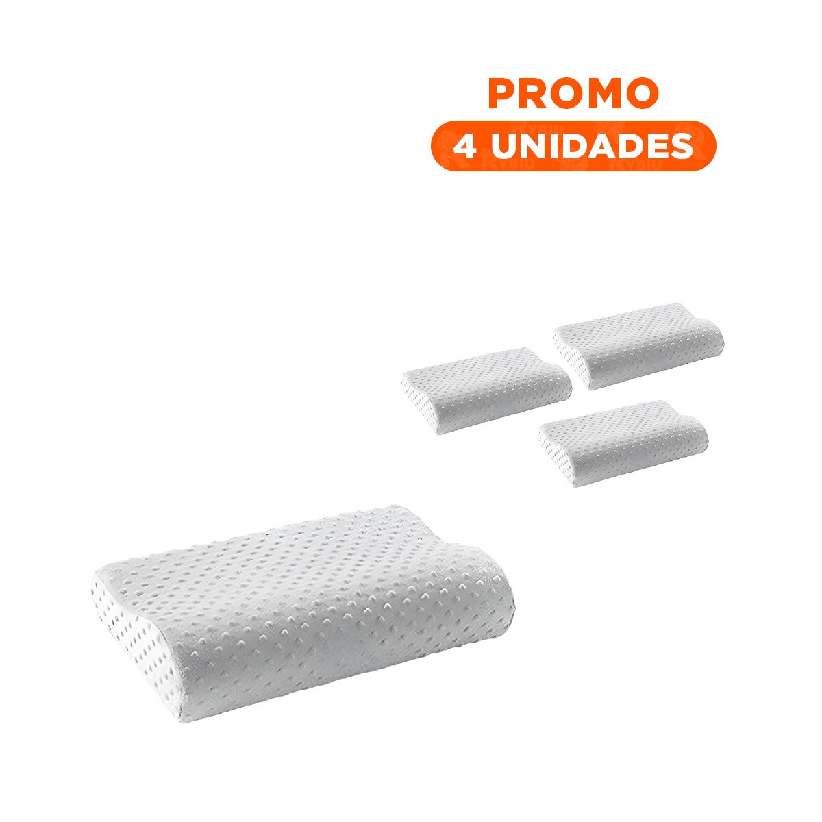 Pack4 Soporte Diario Cervical Ortopedico para Descanso en Casa Y+Regalo Sticker