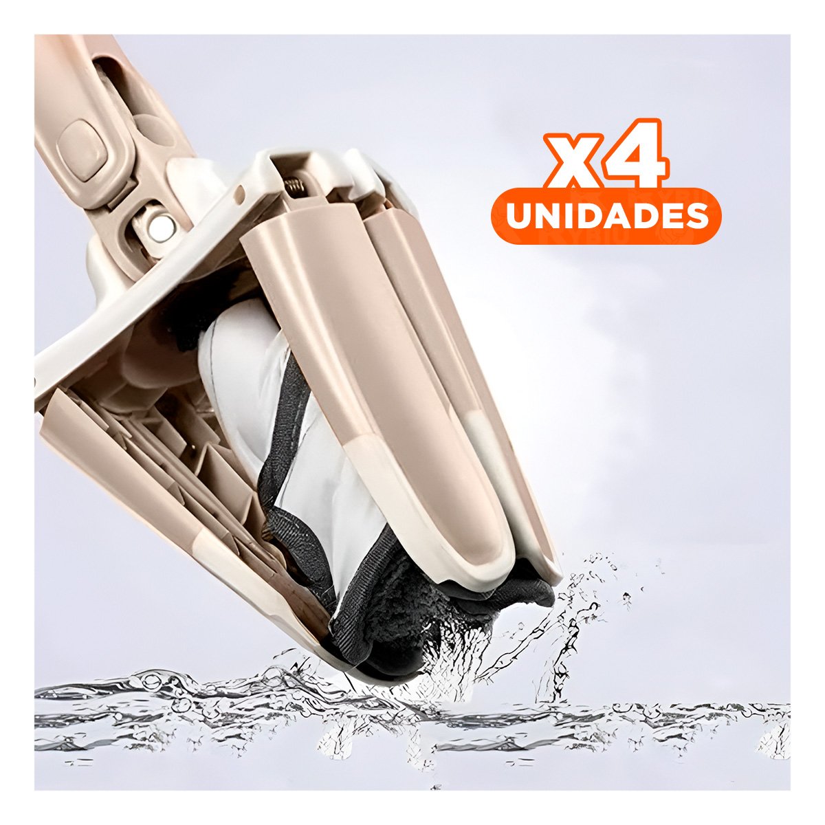 Pack4 Lavapiso Mariposa con Tecnologia Antihumedad para Mantener Hogar Impecable Beige