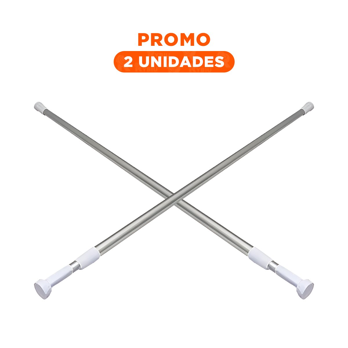 Pack2 Varilla Ajustable para Ducha Resistente y Segura Plomo 1,10m a 2,0m