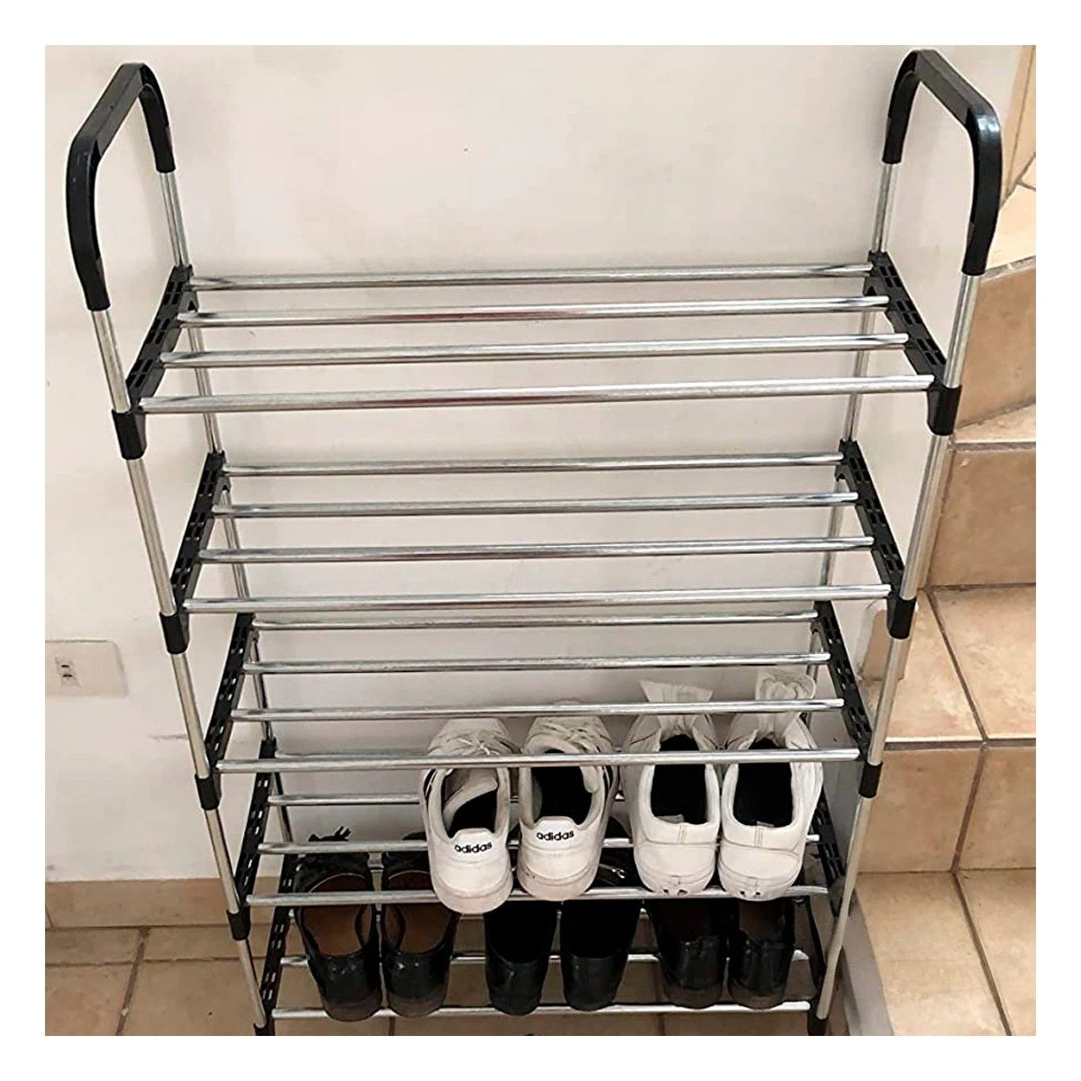 Organizador Vertical Multi Nivel para Uso Diario y Familiar Negro Y+Ligas Regalo