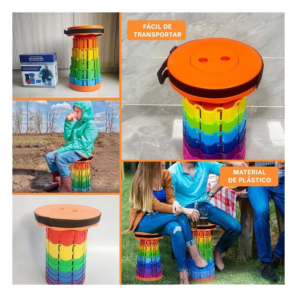 Sistema Plegable Portatil con Doble Seguro Casa Y+Post It