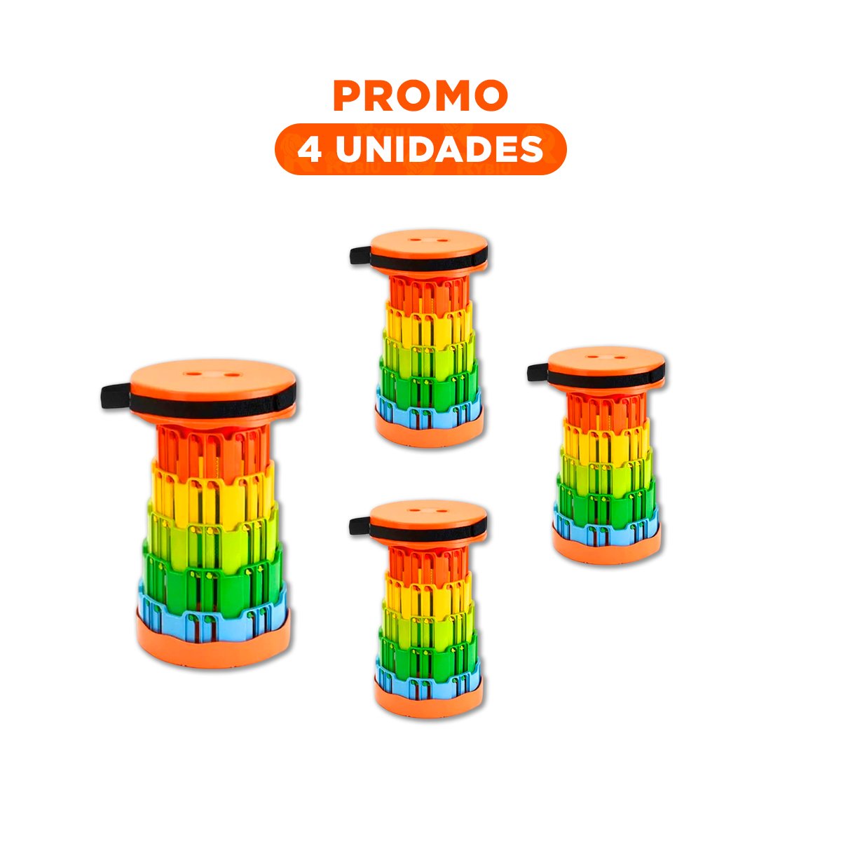 Pack4 Funcional Plegable Portatil con Doble Seguro Casa Y+Regalo Sticker