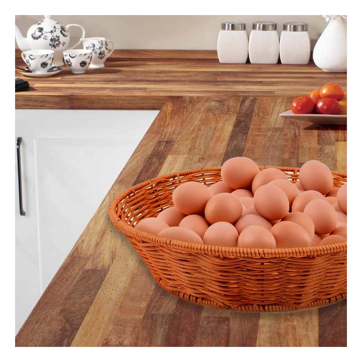 Modulo circular de plastico tejido para decoracion sencilla en casa Y+Ligas Regalo