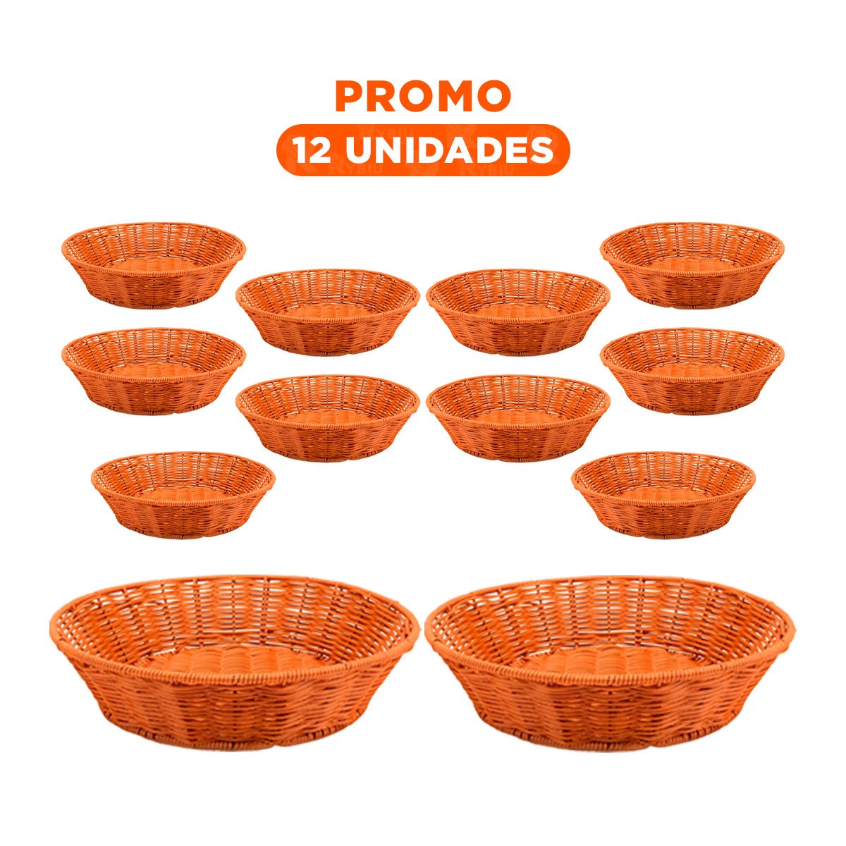 Pack12 Sistema circular de plastico tejido para orden en casa Y+Regalo Sticker