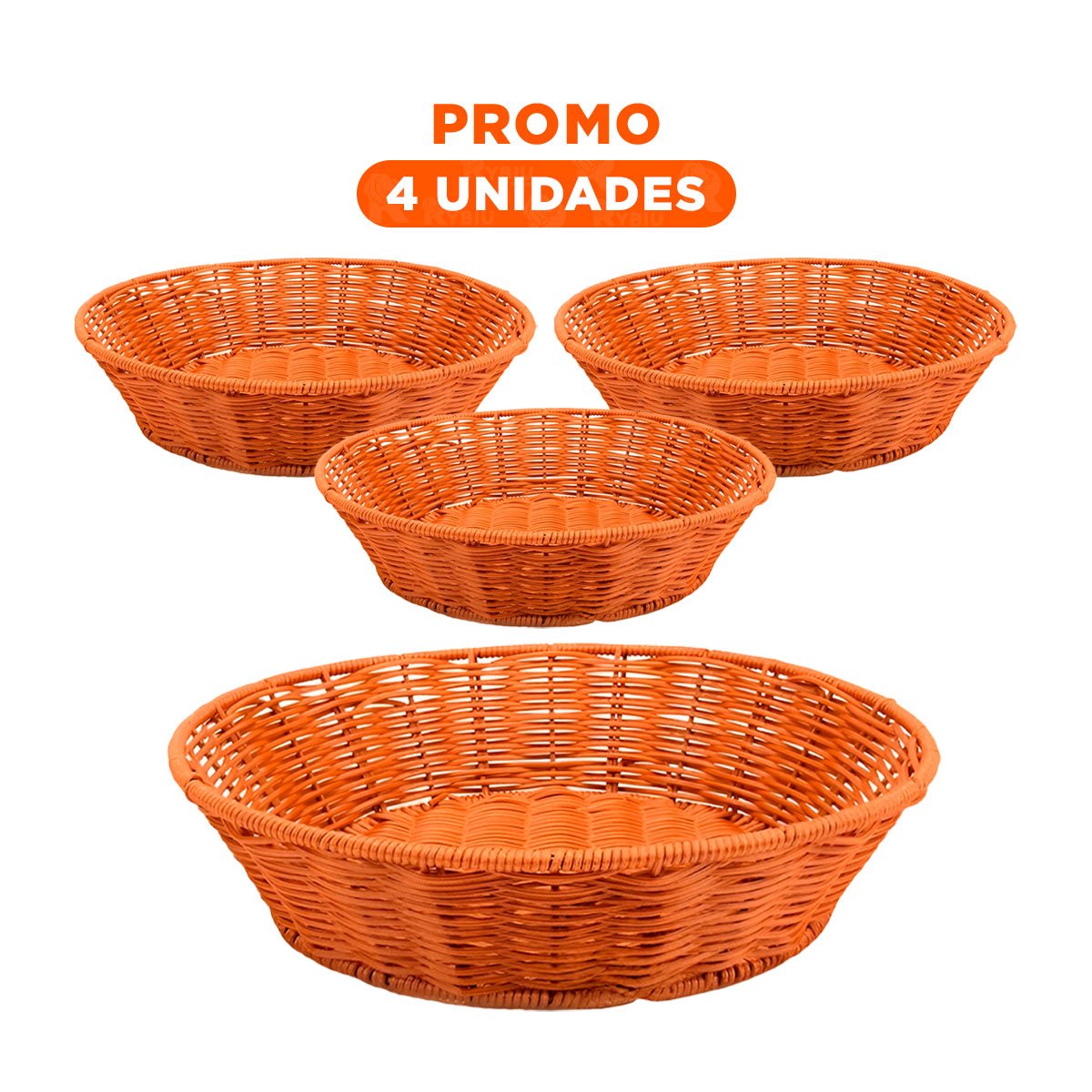 Pack4 Linea circular de plastico tejido para uso practico en casa Y+Regalo Sticker