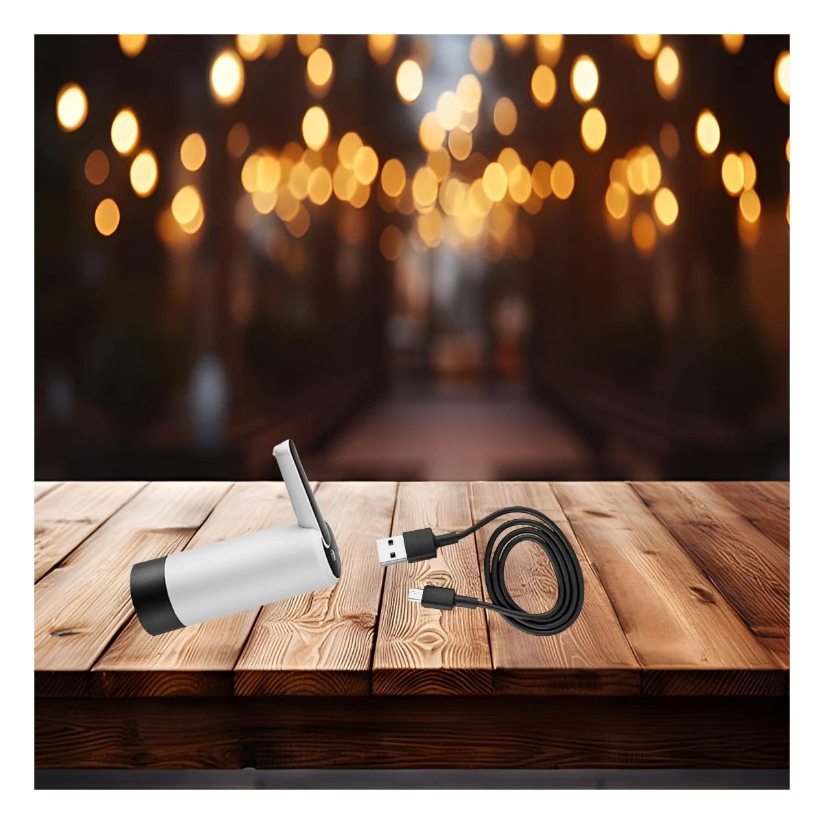 Expendedor de Agua Electrico Recargable Blanco Para Botellon en Casa Y+Ligas Regalo