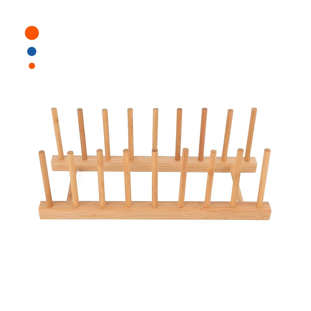 Contenedor de Bambu con Ocho Divisiones Separadoras para Orden Color Madera Y+Papel Regalo