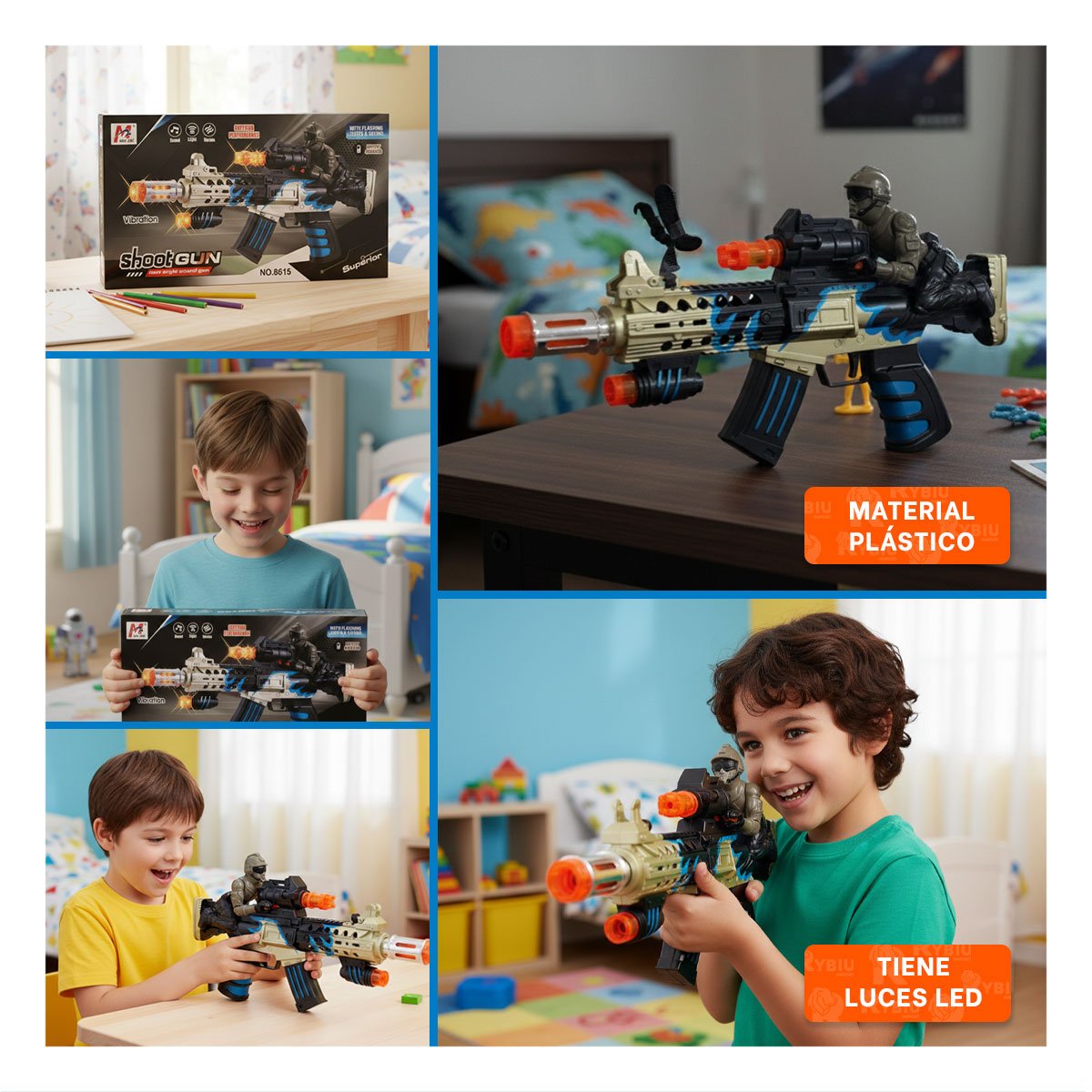 Equipo de Diversion con Soldado en la Parte Superior con Luz y Sonido Y+Post It