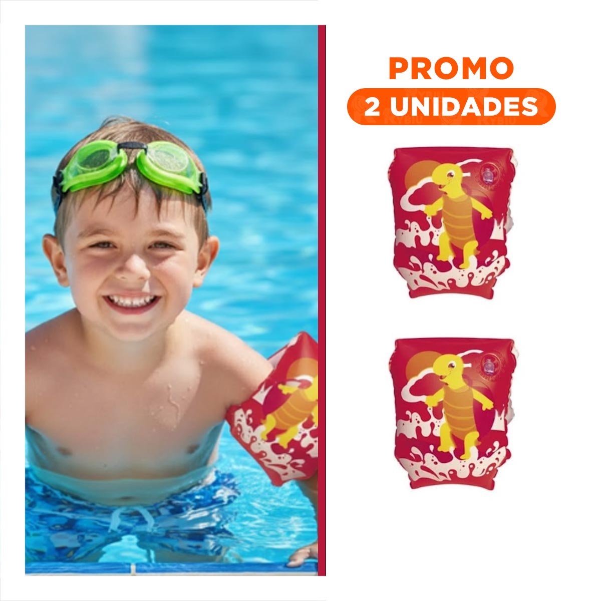 Pack2 Flotadores Divertidos Animales Acuaticos Tortuga Rojo para Diversion