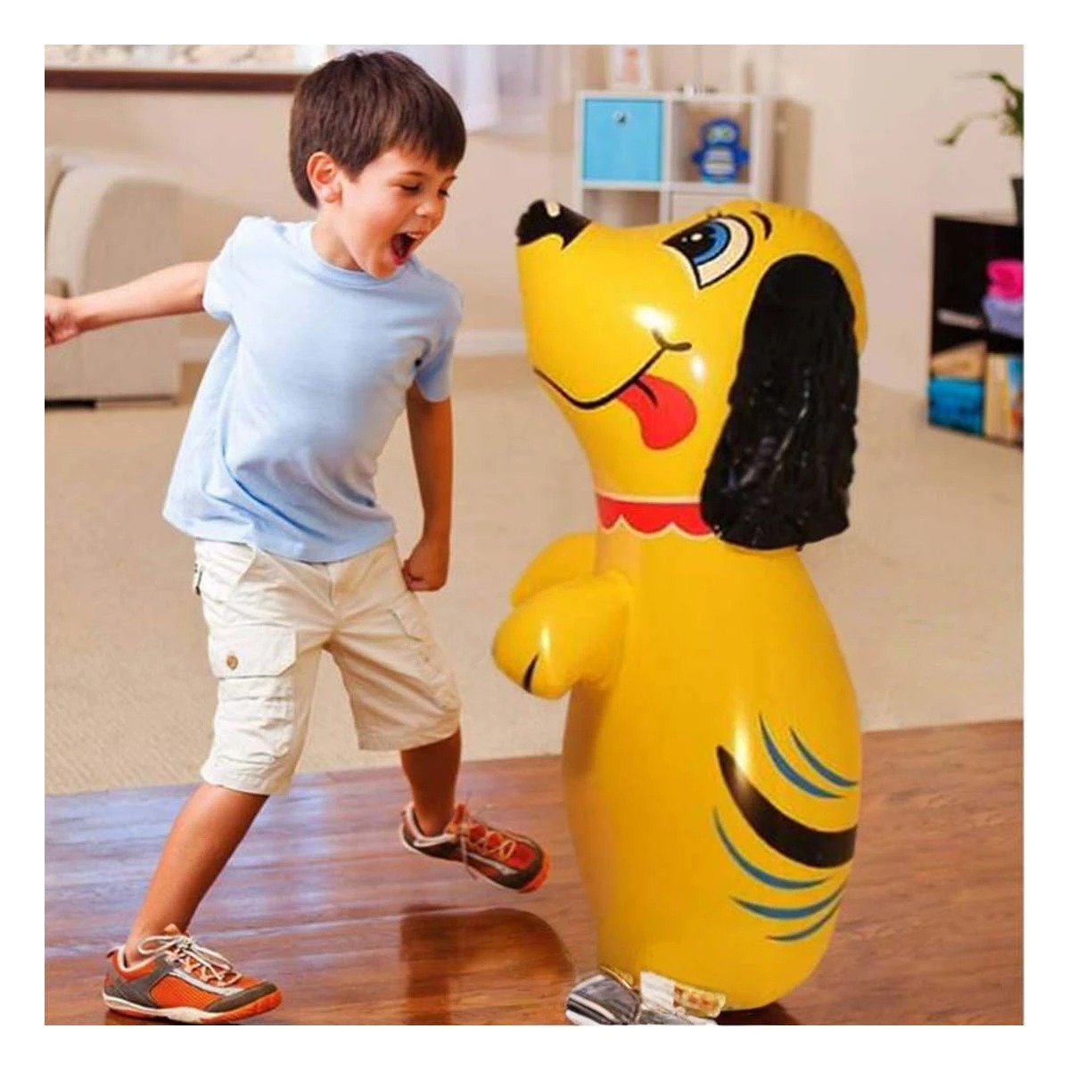 Figura De Perrito con base de arena para entretenimiento diario Y+Ligas Regalo