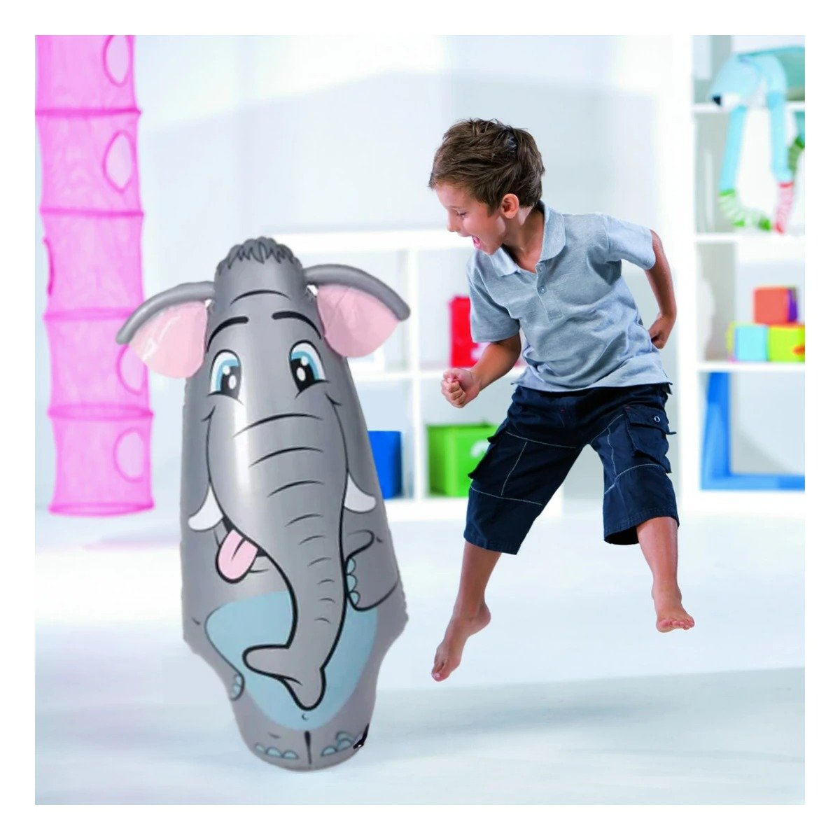 Figura Infantil De Animales Elefante Para Entretenimiento En Exteriores Y+Ligas Regalo