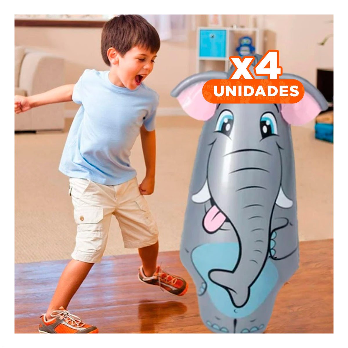 Pack4 Juguete De Elefante Para Juego Activo En Espacios Familiares