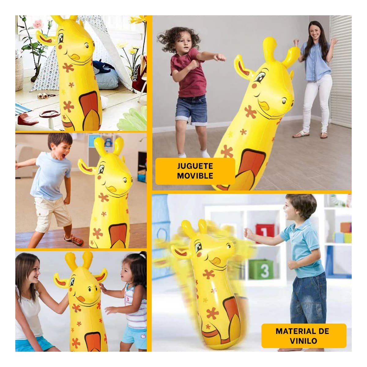 Figura Infantil Porfiado con Diseño de Girafa para Entretenimiento Y+Post It
