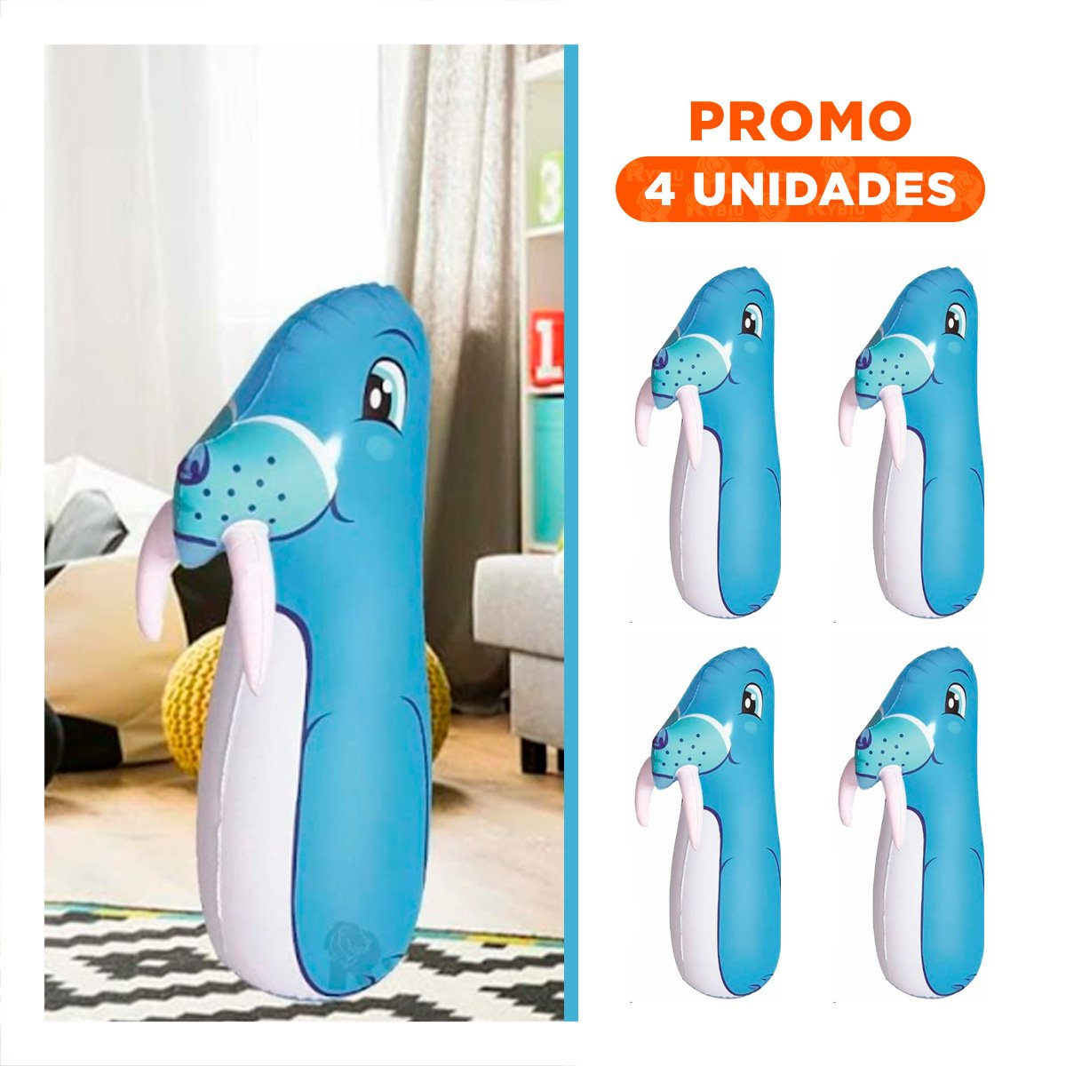 Pack4 Balancin Infantil Foca para Momentos de Diversion y Juego Y+Regalo Sticker