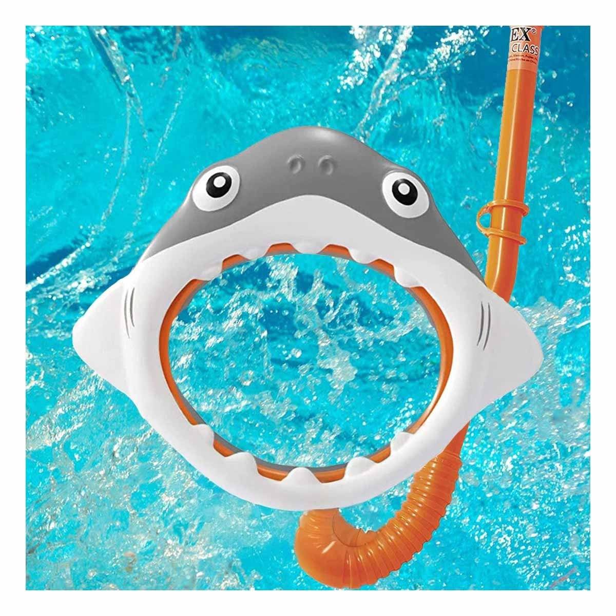 Set de Natacion 2 Pcs Tiburon para Actividades en Playa y Piscina