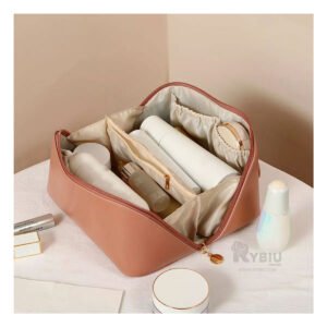 Neceser de Viaje para Cosmeticos Marron Y+Regalo Stickers