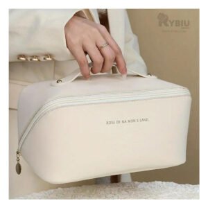 Neceser de Cosmeticos Moderno Blanco Y+Papel de Regalo