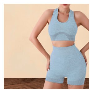 Top Transpirable para Rutinas en Celeste Y+Regalo Stickers