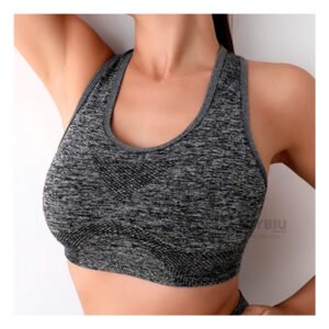 Top Resistente para Fitness en Plomo Y+Regalo Agendita